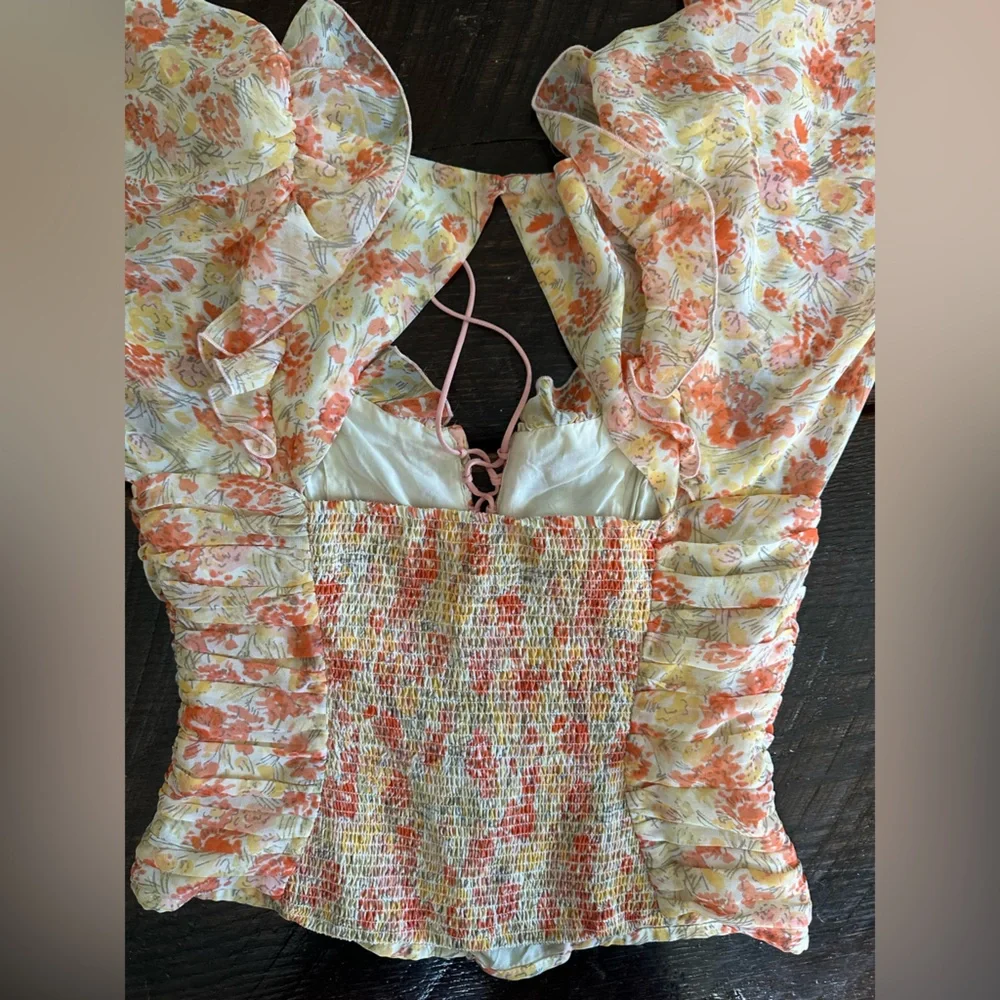 Free People Floral Mabel Blouse - Picture 7 of 9